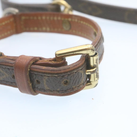 LOUIS VUITTON Monogram Leash Baxter Collier Baxter Dog Leash LV Auth am2166g
