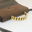 LOEWE Twist handle Velazquez Hand Bag Leather 2way Black Brown Auth am2237g-6