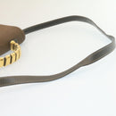 LOEWE Twist handle Velazquez Hand Bag Leather 2way Black Brown Auth am2237g-7