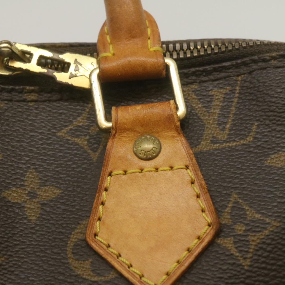 LOUIS VUITTON Monogram Alma Hand Bag M51130 LV Auth am2284g