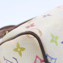 LOUIS VUITTON Monogram Multicolor Mini Speedy Hand Bag White M92645 Auth am232g-11