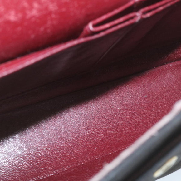 CHANEL Classic Matelasse 25 Chain Flap Shoulder Bag Lamb Skin Black am2320gA