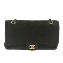 CHANEL Classic Matelasse 25 Chain Flap Shoulder Bag Lamb Skin Black am2320gA-13