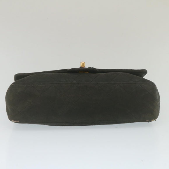 CHANEL Classic Matelasse 25 Chain Flap Shoulder Bag Lamb Skin Black am2320gA