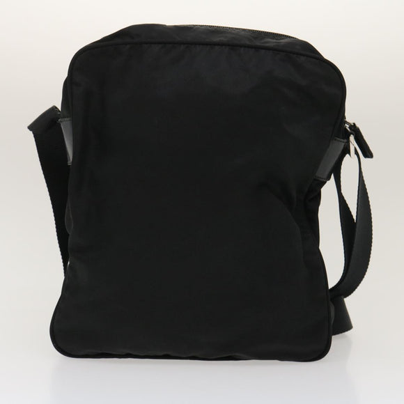 PRADA Shoulder Bag Enamel nylon 2 Set Black Auth am2339g