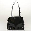 PRADA Shoulder Bag Enamel nylon 2 Set Black Auth am2339g-2