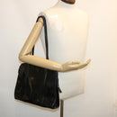 PRADA Shoulder Bag Enamel nylon 2 Set Black Auth am2339g-22