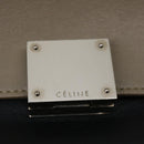 CELINE Hand Bag Leather Suede Gray Navy Auth am2375g-20