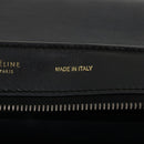 CELINE Hand Bag Leather Suede Gray Navy Auth am2375g-22