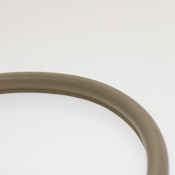 CELINE Hand Bag Leather Suede Gray Navy Auth am2375g