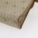 Christian Dior Honeycomb Canvas Hand Bag PVC Leather 2way Beige Auth am2383g-15