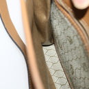 Christian Dior Honeycomb Canvas Hand Bag PVC Leather 2way Beige Auth am2383g-19