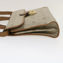 Christian Dior Honeycomb Canvas Hand Bag PVC Leather 2way Beige Auth am2383g-3