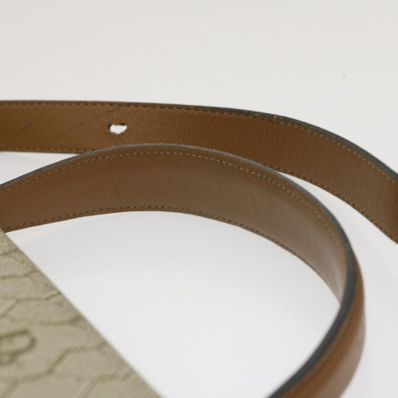 Christian Dior Honeycomb Canvas Hand Bag PVC Leather 2way Beige Auth am2383g