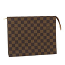 LOUIS VUITTON Damier Ebene Poche Toilette 26 Pouch N47543 LV Auth am2487g-1
