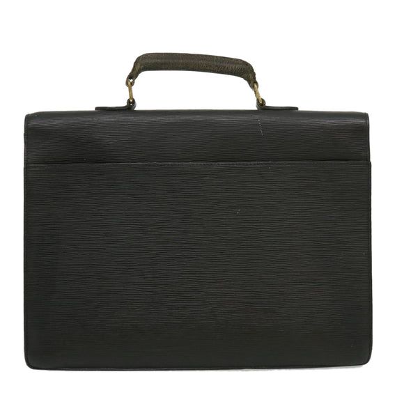 LOUIS VUITTON Epi Serviette Ambassador Business Bag Black M54412 LV Auth am2600g
