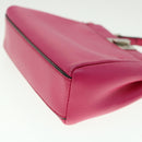FENDI Micro Peek A Boo Hand Bag Leather 2way Pink Auth am2705gAV-14