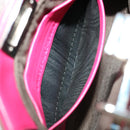 FENDI Micro Peek A Boo Hand Bag Leather 2way Pink Auth am2705gAV-22