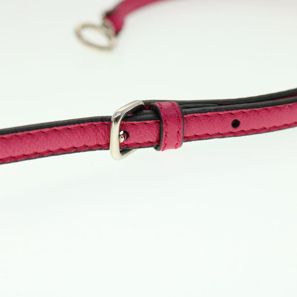 FENDI Micro Peek A Boo Hand Bag Leather 2way Pink Auth am2705gAV