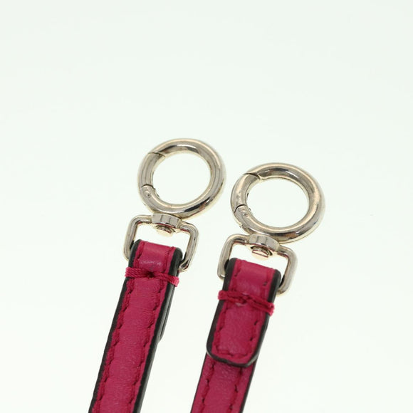 FENDI Micro Peek A Boo Hand Bag Leather 2way Pink Auth am2705gAV