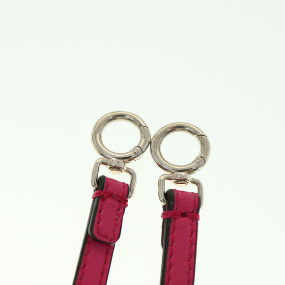 FENDI Micro Peek A Boo Hand Bag Leather 2way Pink Auth am2705gAV