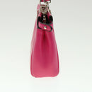 FENDI Micro Peek A Boo Hand Bag Leather 2way Pink Auth am2705gAV-4