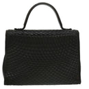 BALLY Hand Bag Leather Black Auth am2821g-2