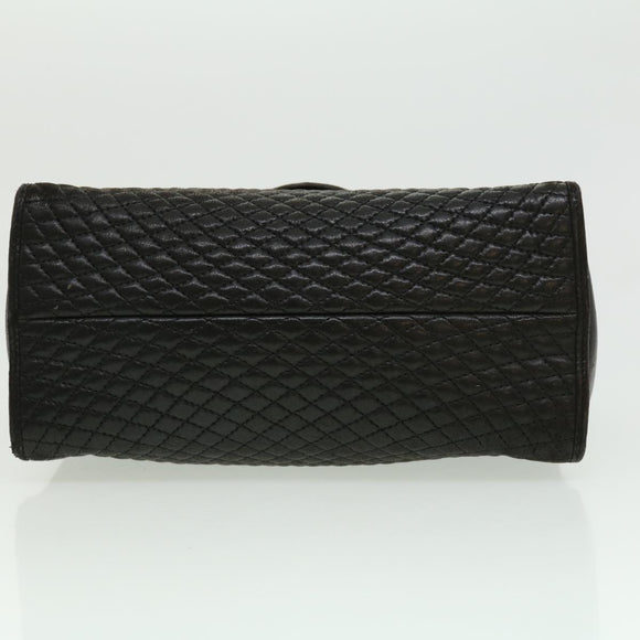 BALLY Hand Bag Leather Black Auth am2821g