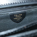 CELINE Hand Bag Leather 2Way Black Auth am376g-14