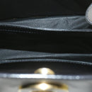 CELINE Hand Bag Leather 2Way Black Auth am376g-15