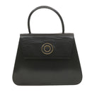 CELINE Hand Bag Leather 2Way Black Auth am376g-2