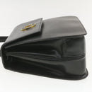 CELINE Hand Bag Leather 2Way Black Auth am376g-4