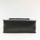 CELINE Hand Bag Leather 2Way Black Auth am376g-9