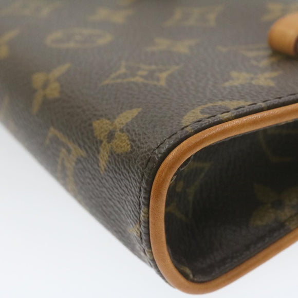 LOUIS VUITTON Monogram Pochette Florentine Waist Bag M51855 LV Auth am975g