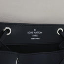 LOUIS VUITTON Lock Me Backpack Calf leather Black White M54108 LV Auth hk1059-16