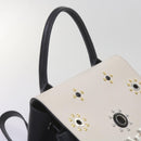 LOUIS VUITTON Lock Me Backpack Calf leather Black White M54108 LV Auth hk1059-6