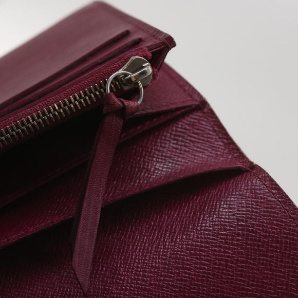 LOUIS VUITTON Epi Portefeuille Emily Long Wallet Fuchsia M60851 LV Auth hk1064