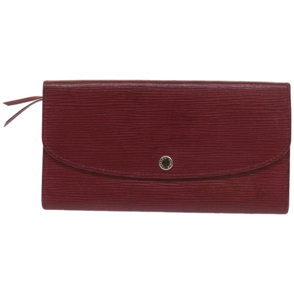 LOUIS VUITTON Epi Portefeuille Emily Long Wallet Fuchsia M60851 LV Auth hk1064