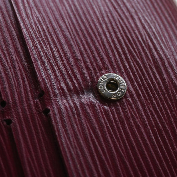 LOUIS VUITTON Epi Portefeuille Emily Long Wallet Fuchsia M60851 LV Auth hk1064