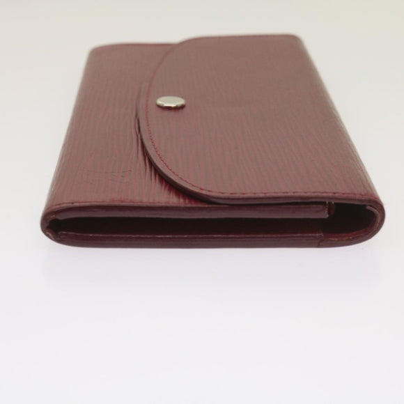 LOUIS VUITTON Epi Portefeuille Emily Long Wallet Fuchsia M60851 LV Auth hk1064