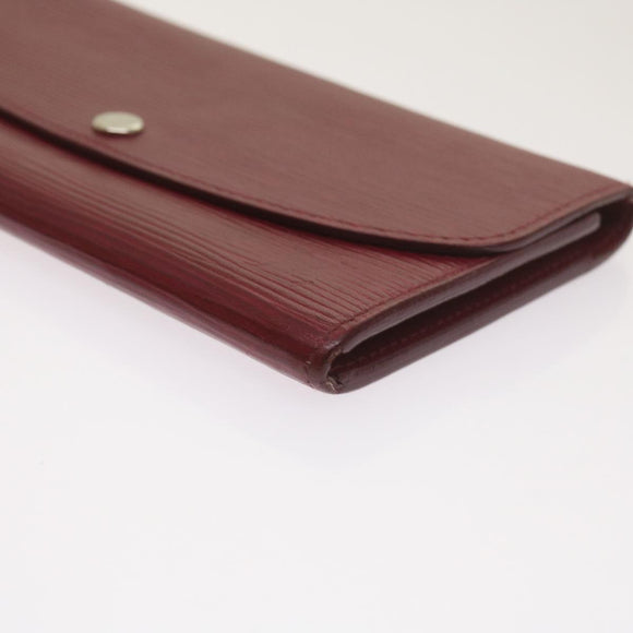 LOUIS VUITTON Epi Portefeuille Emily Long Wallet Fuchsia M60851 LV Auth hk1064