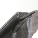 CHANEL Chain Gripoix Shoulder Bag Suede Black CC Auth hk1073-18