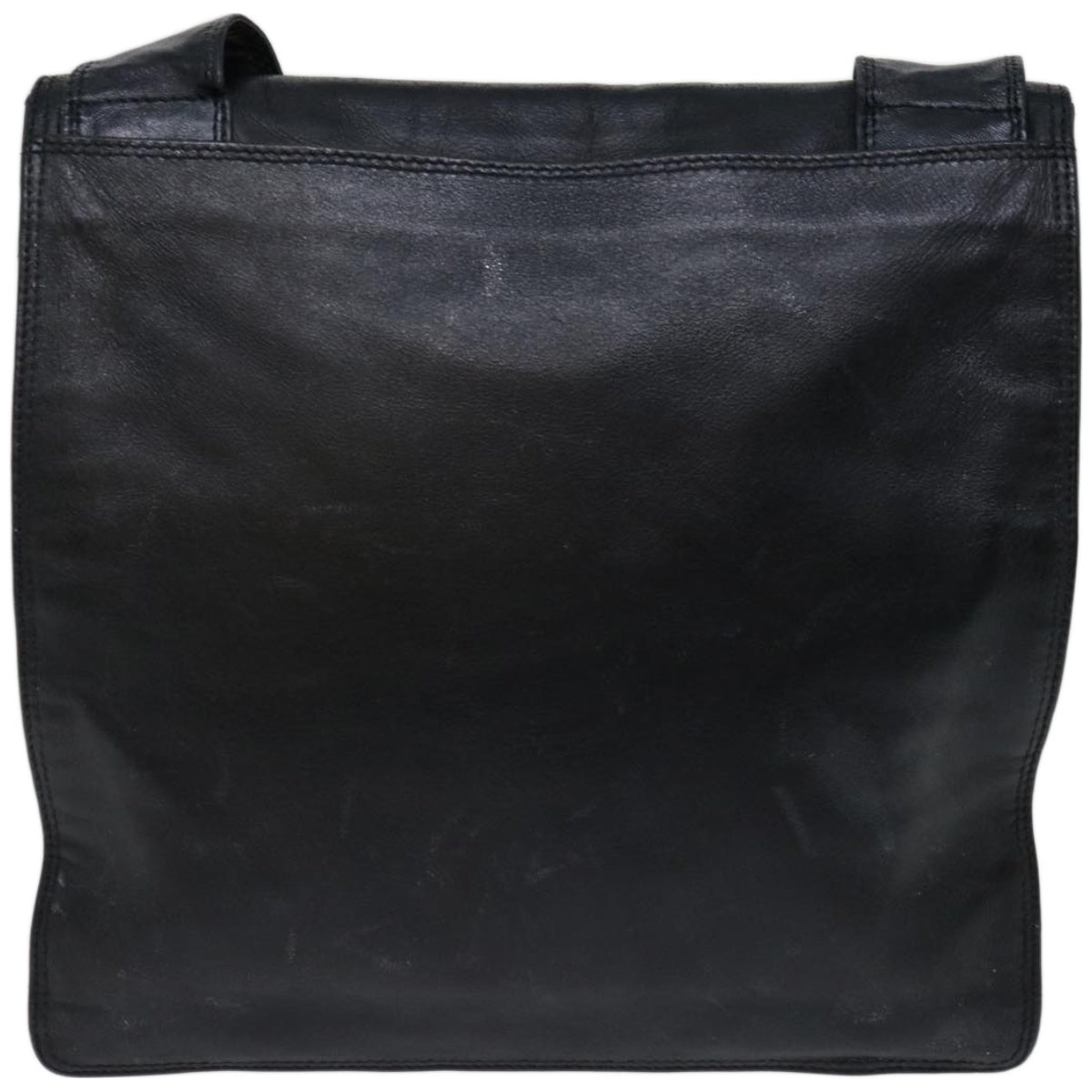 CHANEL Shoulder Bag Lamb Skin Black CC Auth hk1074 - 0