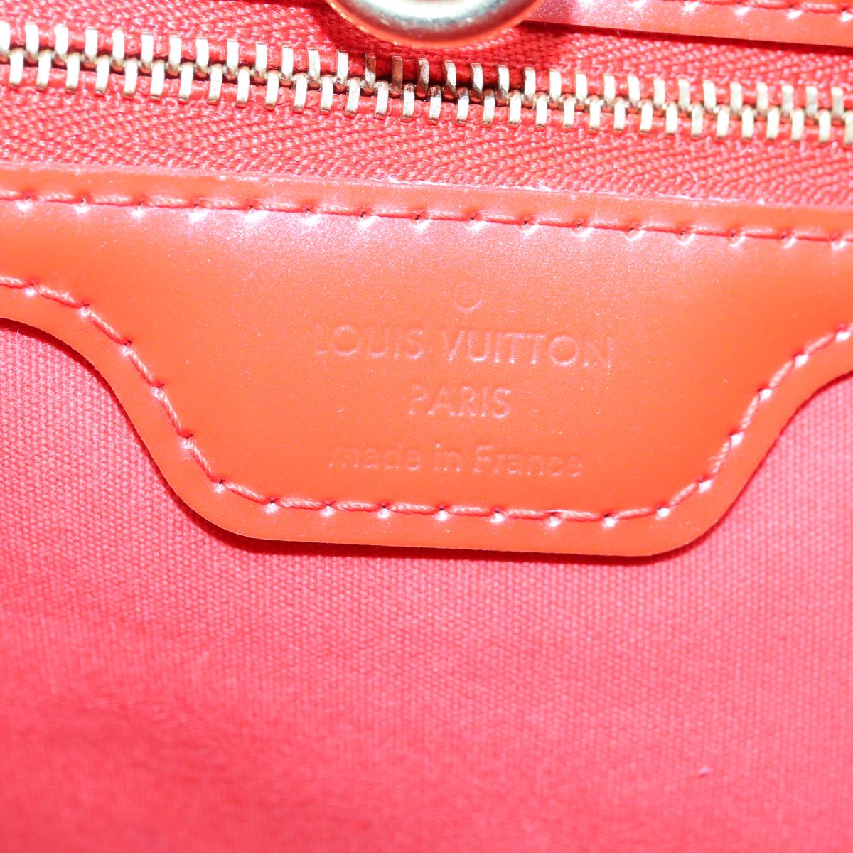 LOUIS VUITTON Monogram Vernis Wilshire PM Hand Bag Red M93642 LV Auth hk1077