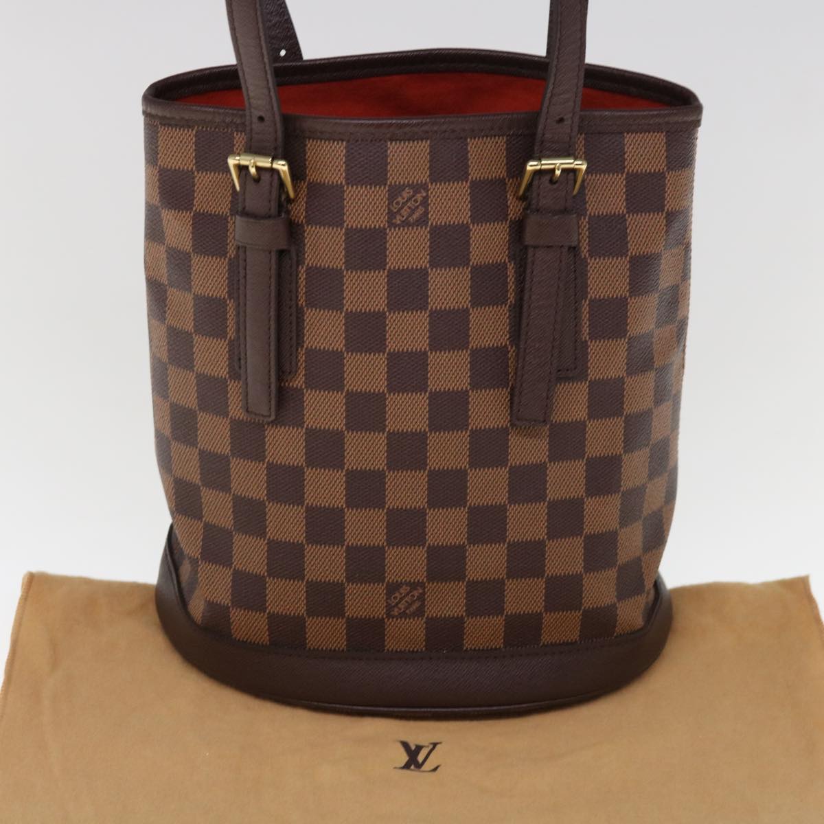 LOUIS VUITTON Damier Ebene Marais Shoulder Bag N42240 LV Auth hk1079