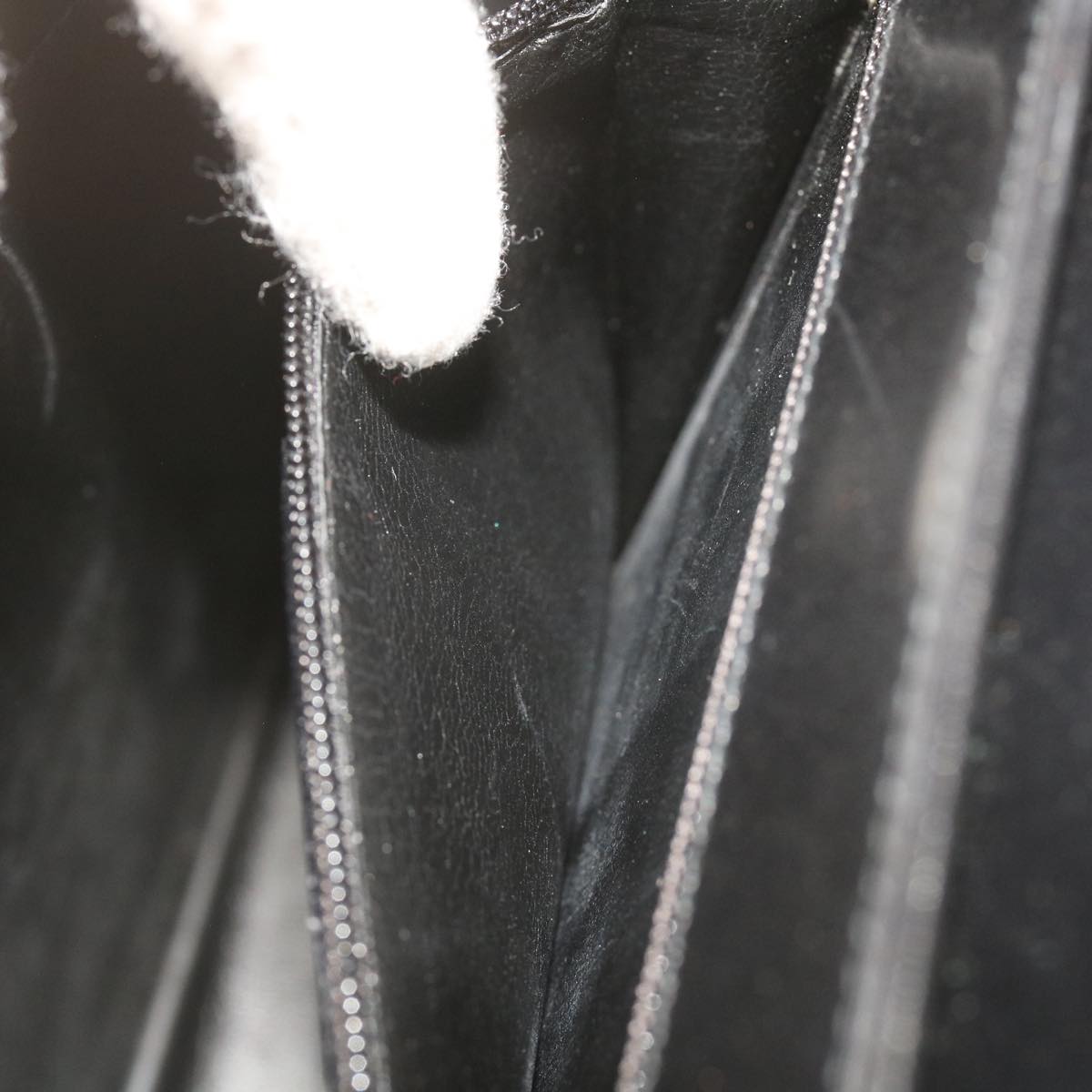 Salvatore Ferragamo Gancini Shoulder Bag Leather Black Auth hk1085