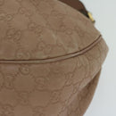 GUCCI Guccissima GG Canvas Shoulder Bag Beige 232955 Auth hk1103-15