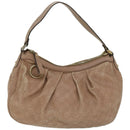 GUCCI Guccissima GG Canvas Shoulder Bag Beige 232955 Auth hk1103-13