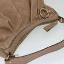 GUCCI Guccissima GG Canvas Shoulder Bag Beige 232955 Auth hk1103-6