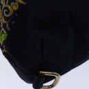 Gianni Versace Shoulder Bag Canvas Navy Auth hk1114-16